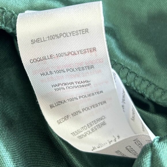 Green Leaf Print Tie Back Skater Dress ASO Louisa Clark - Picture 5 of 6